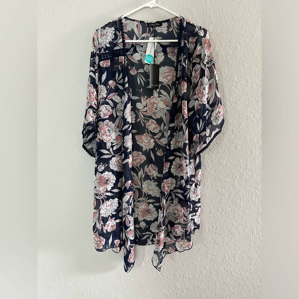 Stitch Fix Emory Park Floral Sheer Cardigan